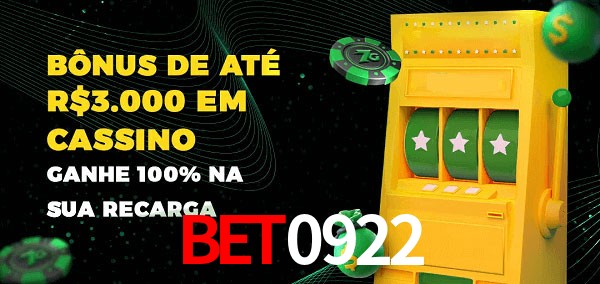 BET0922 melhor bônus de depósito